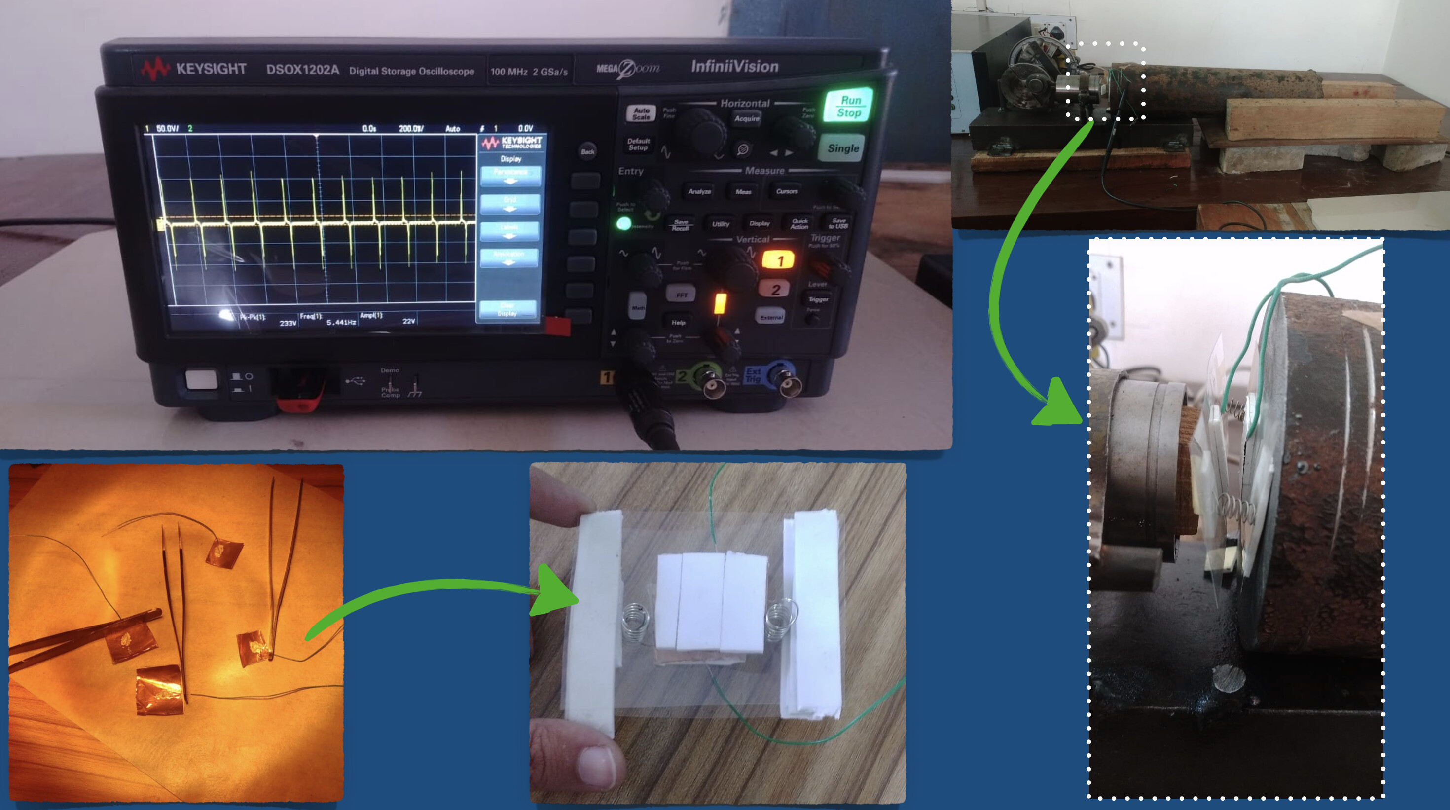PVDF-PDMS/Nylon based TENG devices Project Screenshot
